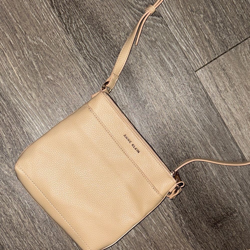 Anne Klein Beige Crossbody Bag